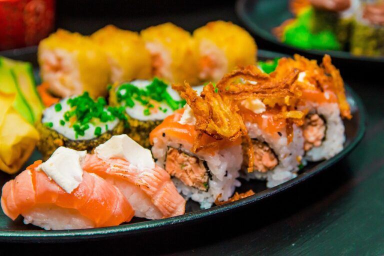 sushi, salmon, rice, sushi, sushi, sushi, sushi, sushi